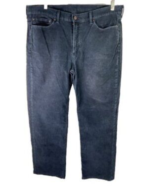 Levis Cord Corduroy Pants Trousers 38x32 514 Unisex Blue white tab old money